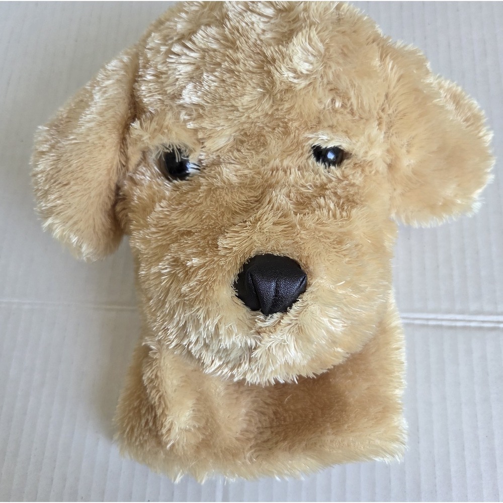 Aurora Plush Hand Puppet Puppy Dog Yellow Golden Lab Blonde‎ Brown 7" 2019